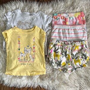 18M Carter’s 5 Tees and Shorts Bundle